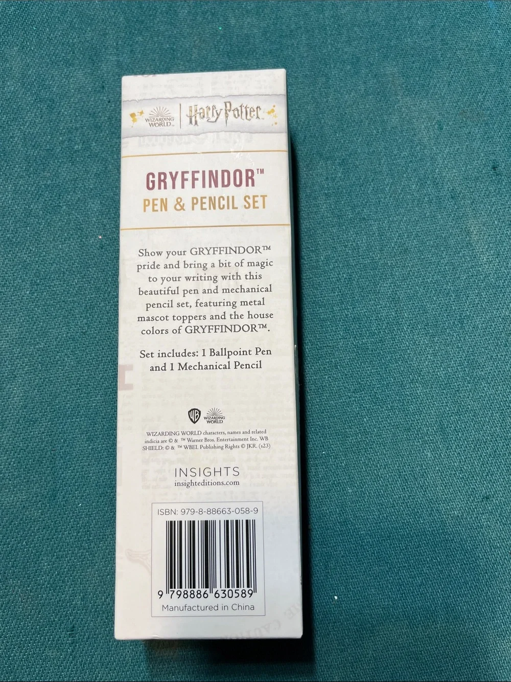 Harry Potter Gryffindor pen and pencil set
